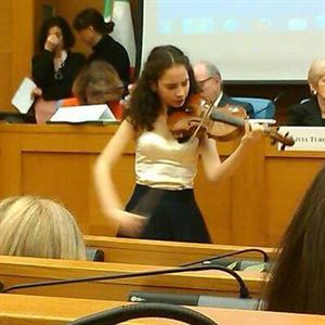 Gaia Trionfera si esibisce alla Camera dei Deputati per 'Donne in Gioco'