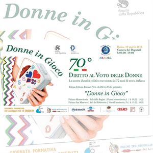 Silvia Costa: 'DONNE IN GIOCO' - 70° DIRITTO VOTO ALLE DONNE